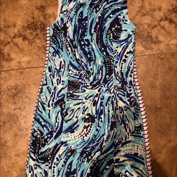 NWOT Blue Mila Shift Dress Lilly Pulitzer Sz 2 - Picture 4 of 8